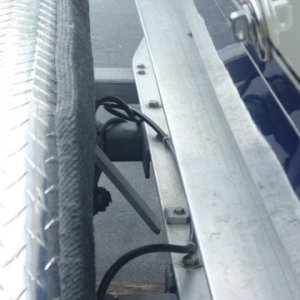 Poor quality tires caused the fenders to oscillate at different speeds, causing these struts to break in less than 5000 miles on a new trailer, added gussets to make them stronger