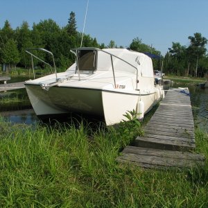 (Zydecomo) Mowing the dock Trent Severn