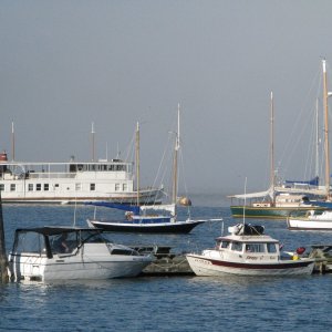 #11 SleepyC in Good Company, a veritable working wooden boat musieum May 2009