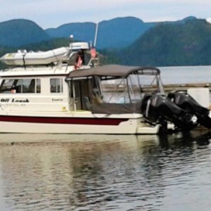 Full Canvas enclosure really extends your season and cruising comfort