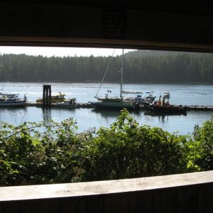 at the Hot Springs Cove dock, 2010