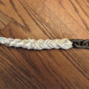 Media '1/2" Yale 8 plait to chain splice' in album '1/2" Yale 8 plait to chain splice'