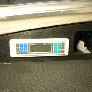 Nice Jensen marine radio/Cd player. has remote at helm for easy tuning. Also previous owner had "dash" made at Tap plastics I think. Another nice improvement.