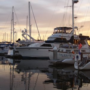 Evening launch at Blaine Marina