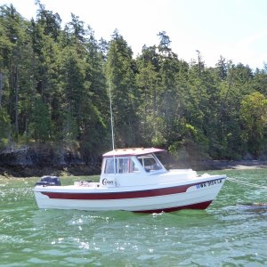 By the time I had the dinghy inflated to go ashore to pay the buoy fee, the wind at Hope Island had picked up...glad I snagged the last buoy around 11AM, the currents are swift through this area, although many yachts anchor here as well without any apparent issues.