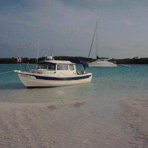 Hunky Dory Parked for the night
Double Breasted Cay