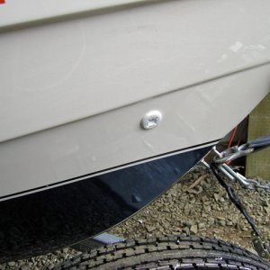 Rode locker thru hull drain