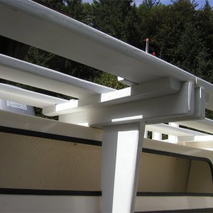 Looking up at the center support
