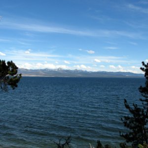 First view of Yellowstone Lake