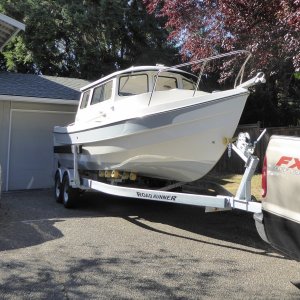 19 - In driveway 8-5-16 to install GPS and VHF before heading out on Maiden Voyage