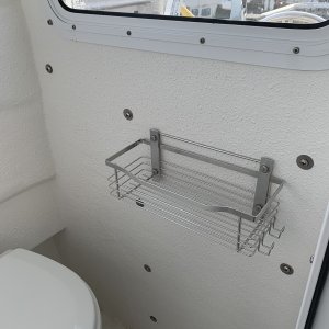 Toiletry caddy in head