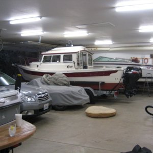 C-Dory in friends garage