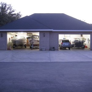 How many more boats can we fit in friends garage?