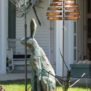 Media 'This bunny could kick a Jackolope's ass' in album 'Leeland Michigan,boat ramp at the northern  end of Lake Leelanau'