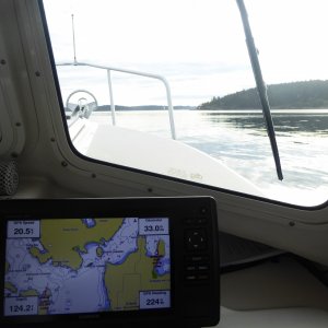Entering San Juan Channel from Upright Channel