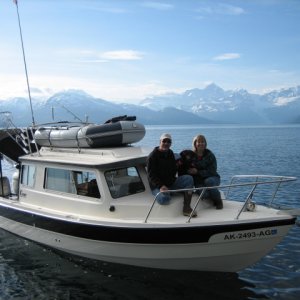 Mark & Roz taking a break on the ShiRoz