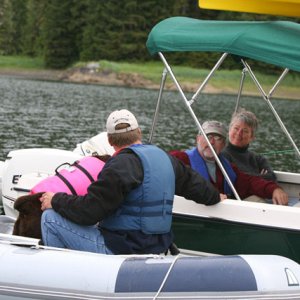 ShiRoz Mark and his first mate conversing with Commodore Tom and Caroline