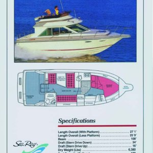 Sea Ray 265 Sedan Bridge Brochure