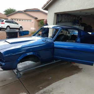 This is my current project. Wasn't looking for a project, especially another  Mustang but a buddy had it and just wanted it gone from his life (long story). Soooo, it being one of those "just can't pass it up" deals, and much to my wife's dismay, it followed me home.