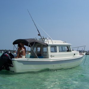 Relaxing on Crab Island (Destin, Fl).