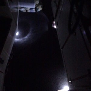 Aisle path lighting white