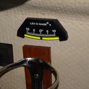 fore and aft trim--gauge