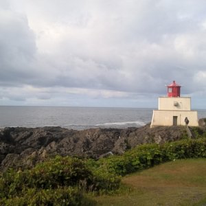 Media 'The Amphitrite Lighthouse in Ucluelet.' in album 'Casting off in Port Angeles on the Coho to Victoria.'