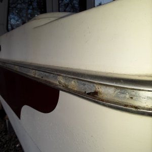 Media 'broken and corroded rivets, the rail holds water' in album 'a heat gun helps get it started'
