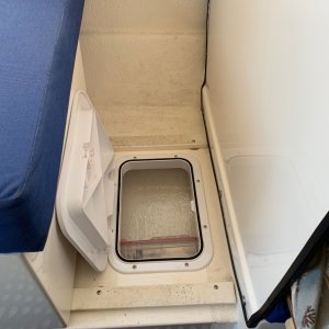 Media 'Cut in 2 hatches for storage under seat.' in album 'Ice box (Inspired by Harvey)'