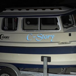 Media 'I got the \'reflective\' option, and here it is reflecting' in album 'New name and license stickers - from BoatUS'