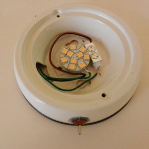 Red festoon bulb added along with "puck"