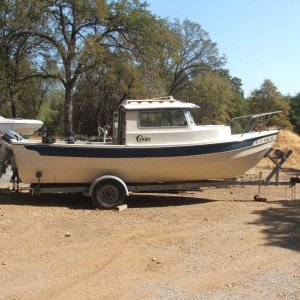 The first view of the boat I purchased in October, 2009