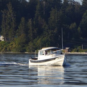 Saw an original 22 crabbing along Guemes. We exchanged waves.