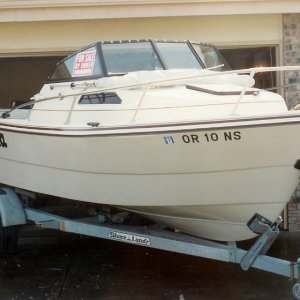 Our 1985 Sea Ranger sold to make way for Reel Estate (22 Cruiser) 1992