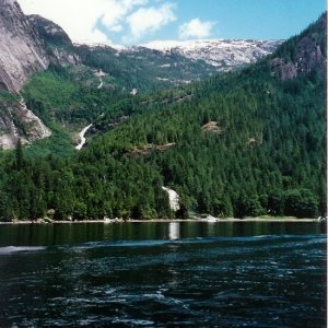 Princes Louisa Inlet with Chatterbox Falls in the background 6/95. This is a must see for C-Brats.