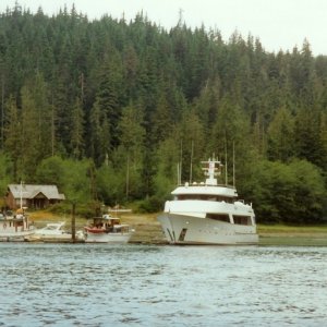 Blind Channel Resort - 94' Zarina. It' was a nice yacht but not quite the same as a cozy CD Cruiser.