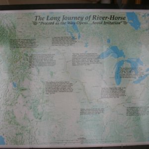 Map showing the route traveled