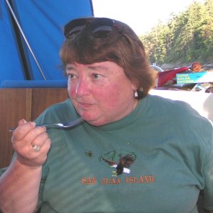 Media '(Pat Anderson) Patty on board Sumeru' in album '(Pat Anderson) Blind Island Marine State Park (San Juans, off Shaw Island)'