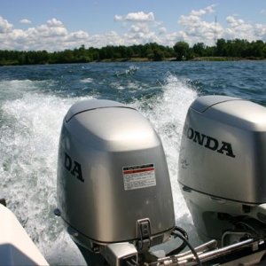 Twin Hondas Outback, on L. Ontario