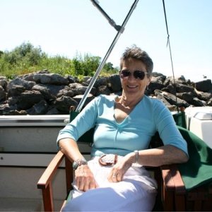 "First Mate" Darlene in Cockpit (L. Ontario)
