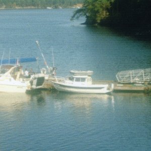 16 Aug 2006: R-MATEY docked at Prevost Harbor.