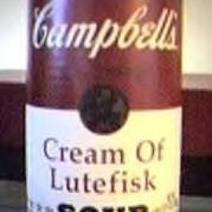 Cream of lutefisk soup picture