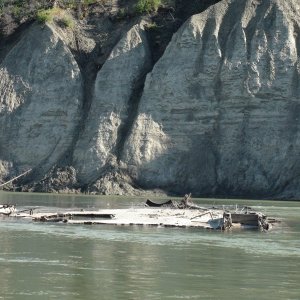 Wreck of the Klondike 1.  We tied up to this in 2003