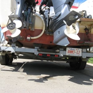 Tired of scrapping pavement with the back cross member so replaced it with a straight across channel on my Pacific trailer