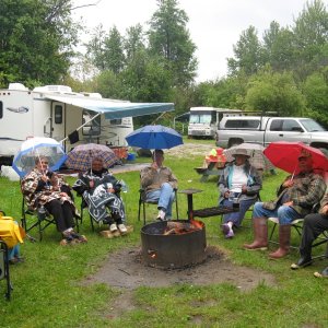 Group after three days of rain