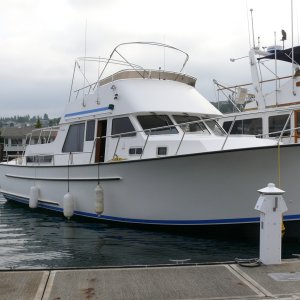 Bessie at dock before additions