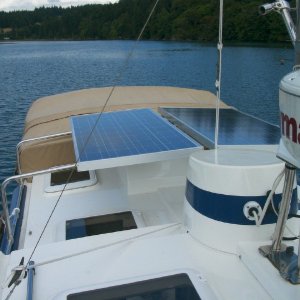 Two Mitsubishi MF120EC4 Solar Panels