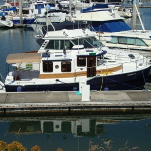 Media '21 July 2010, Bellingham
Pete Cleland's 29 Ranger
SPORTY II is now FOR SALE
Note - update: Pete died in 2010 and  his tug was sold and is now a charter boat renamed "TUG TIME"' in album '7 June 2014 Everett
     ANNABELLA 
1981 Classic 22 CDory'