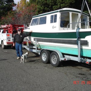 Oct 2008 Squalicum Harbor
Jeff Pugh of Petaluma, CA.
New owner of Lee Kincaid's
2007 25CD