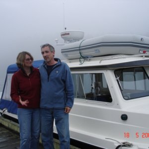 18 July Cornet Bay
Steve aka Seaboldski and Lorraine with new TC aka STRAY CAT